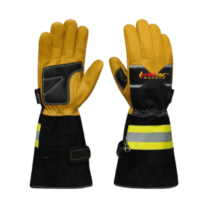 FIRETAC REX-8 Yellow & Black Structural Firefighter Gloves