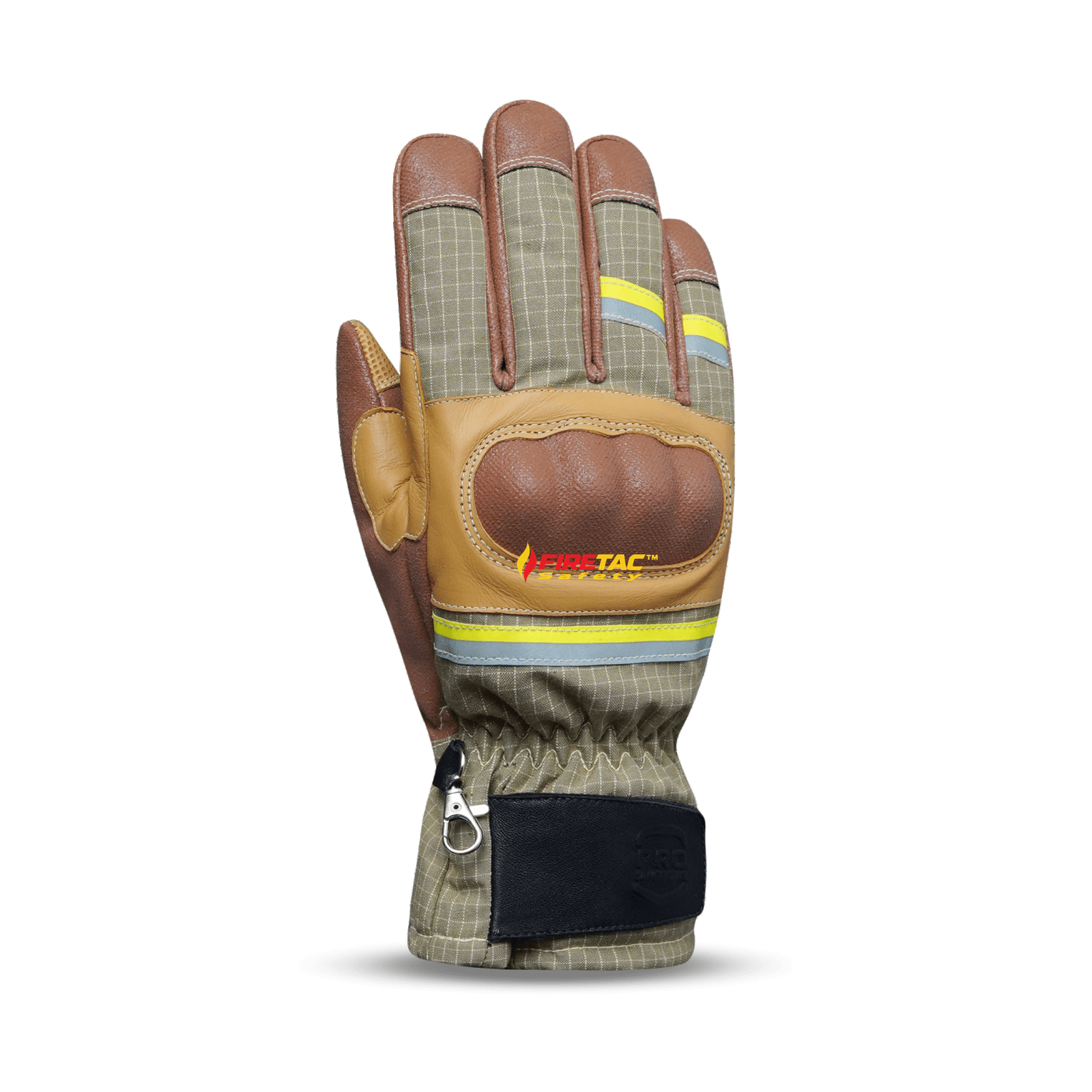FIRETAC REX-13 Brown & Tan Structural Firefighter Gloves - Image 3